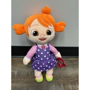 CoComelon YOYO Girl Doll Plush 14" Orange‎ Hair Polka Dot Dress Stuffed HTF